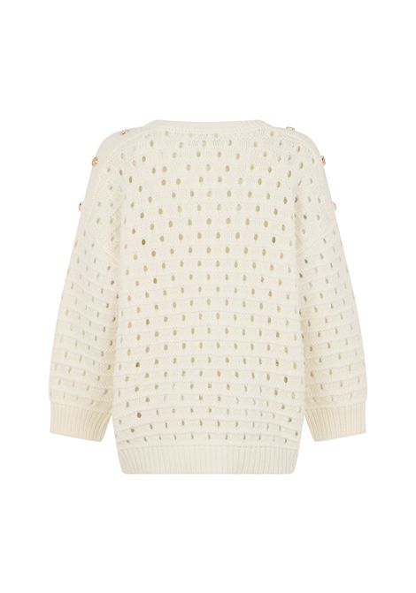 Pull traforato ROBERTO CAVALLI KIDS | CGA26094MAG6AVORIO C.C